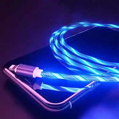LED Light Up USB Data Sync Charger Cable For IPhone • £7.76
