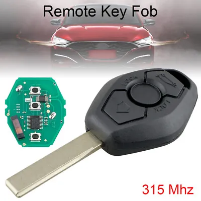 315MHZ Car Remote Key Fob ID46 Fit For BMW CAS2 5 Series E46 E60 E83 E53 E36 E38 • $15.39