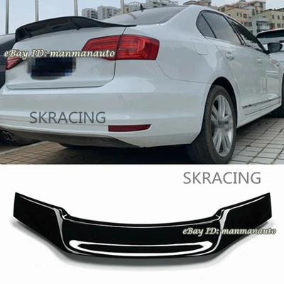 $223.80 • Buy For Volkswagen Vw Jetta Mk6 Gloss Black Rear Trunk Lip Spoiler Wing Performance