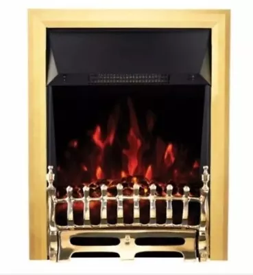 Focal Point Blenheim Brass Led Electric Fire Rrp £168 • £99