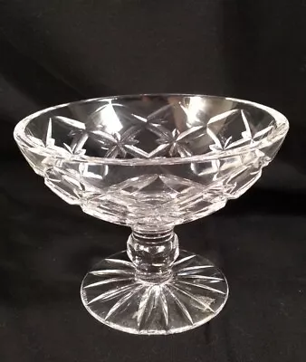 Vintage Tiffany Co Glass Crystal Candy Dish Pedestal Compote • $35