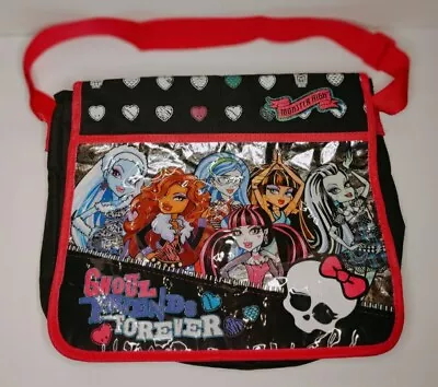 Monster High Messenger Bag Purse  Ghoul Friends Forever  New With Tags Goth • $45