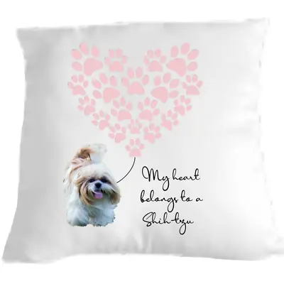£11.99 • Buy Shih-Tzu Cushion Dog Lovers Gift For Valentines Day 