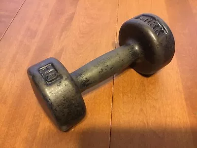 Vintage YORK 10 Lbs Dumbbell Cast Iron Pre-USA Single Dumbell • $29.50