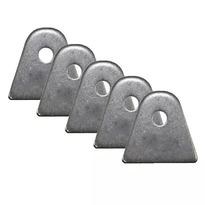 5 Pack Chassis Mounting Tabs 1/8  Thick Steel 1/4  Hole 1-7/16  Long Weldable • $13.25