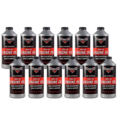 Victory Motorcycle Factory OEM 20W40 Engine Oil CASE Of  32oz Quarts 2877474 • $191.88