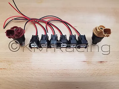 $26.85 • Buy (6x) Fuel Injector Connectors For NISMO Nissan Side Feed Fuel Injectors