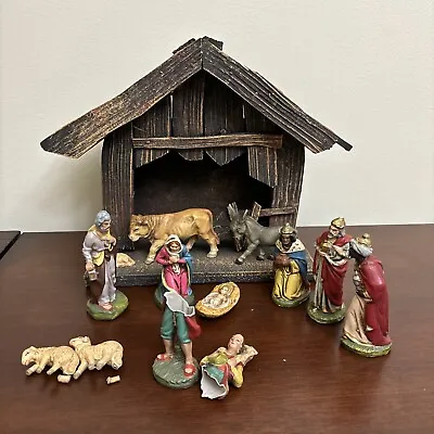 Vintage Nativity Set Western Germany Creche And Composite Porcelain READ • $36.02