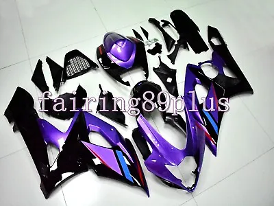 Purple Black ABS Injection Plastic Fairing Kit Fit For 2005 2006 GSXR1000 • $503.10