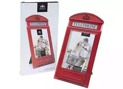 Traditional Red Telephone Box Photo Frame London Phone Box Picture Home Décor   • £5.99