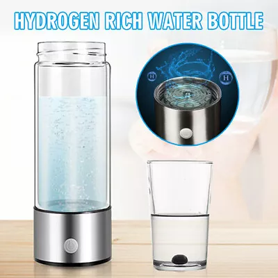 $41.73 • Buy USB Charging Hydrogen Generator Rich Water Maker Cup Ionizer Glass Drink Bottle