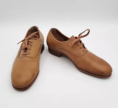 Florsheim Shoes Leather Oxfords Womens 8D Lace Up Tan Morgan 2 Classic Academic • $29.98