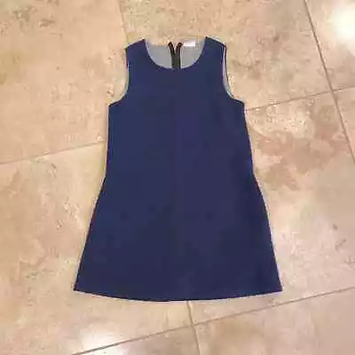 Zara Girls Blue Sleeveless Shift Dress 7/8yrs • $14