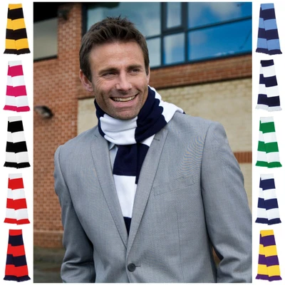 £10.45 • Buy Football Team Scarf Striped Stripe Colour Sport Supporter Rugby University Scarf