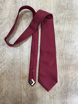 Donald Trump Tie Red Square Checker Silk Signature Collection 58  3.75  MAGA! • $40