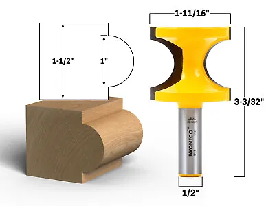 1  Bead Bullnose Router Bit - 1/2  Shank - Yonico 13118 • $18.95