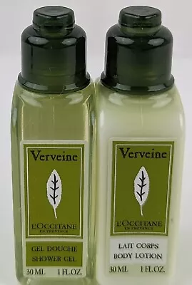 L'Occitane Verveine Verbena Shower Gel 1floz & Body Lotion 1oz Travel Size Set  • $10.95