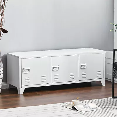 Metal Cabinets Sideboard Office File Cabinets 1/2/3 Doors Home Storage Cupboards • £79.99