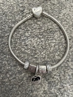 $27.60 • Buy Genuine Pandora Travel Bracelet - X5 S925 Ale Charms