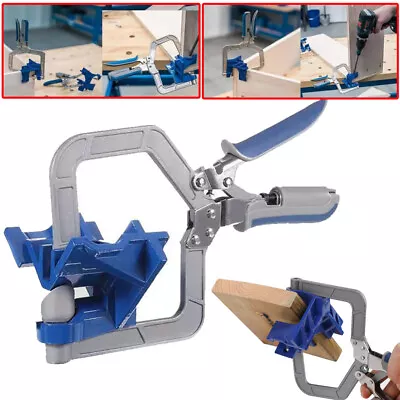 Miter Jigs Tool T Joints 90 Degrees Corner Clamp Woodworking Tool For Kreg Jigs • $10.59