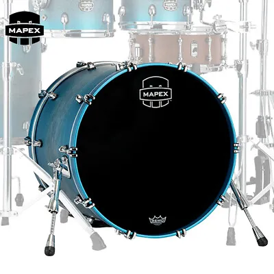 Mapex Saturn Evolution Birch 18  X 14  Bass Drum Exotic Azure Burst SEB1814BPT • $1109