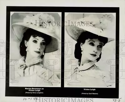 Press Photo Actress Marisa Berenson In Her Role As Vivien Leigh And Vivien Leigh • $19.99