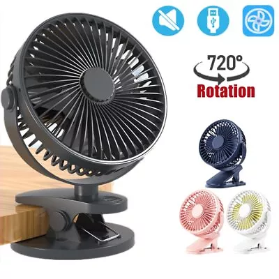 USB Clip On Desk Fan Table Cooler For Laptop Notebook Mini Cooling 3 Modes  • $15.99