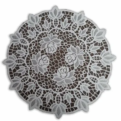 £7.99 • Buy Fancy New Round Lace Table Mat /Doily/Napkin White Ø 50cm (20 ) Elegant Gift