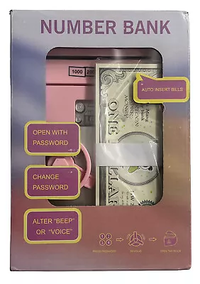 Electronic ATM Password Cash Coin Piggy Money Bank • $20