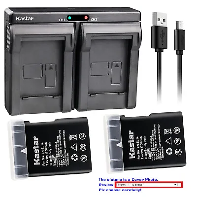 Kastar Battery Slim2 Charger For NIKON D3100 D3200 D3300 BG2F 905-19021-00000-01 • $10.99