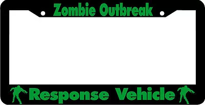 GREEN ZOMBIE OUTBREAK RESPONSE VEHICLE License Plate Frame • $7.99