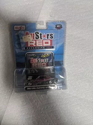 Maisto 1965 Ford Mustang Notchback Pro Street All Stars Red Exclusive 100 Car • $19.97