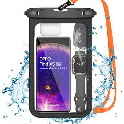 Large Waterproof Phone Pouch Dry Bag Case Cover For OPPO Find X5 X3 Pro Lite Neo • $11.99