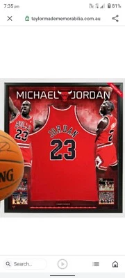 $3000 • Buy Michael Jordan Signed And Framed Chicago Bulls Jersey