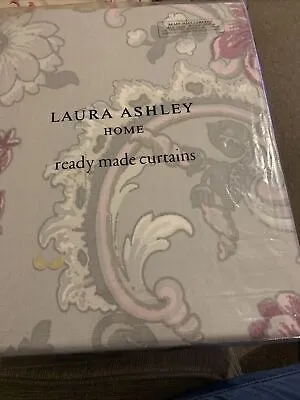 Laura Ashley Curtains New Baroque Pale Grape Lined W 64”(162cm) X L 54” (137cm) • £60