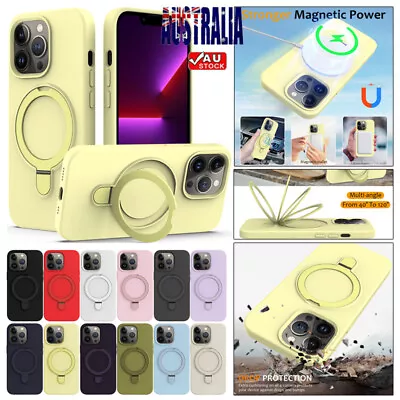 For IPhone 15 14 Plus 13 12 Pro Max MagSafe Magnetic Case Shockproof Ring Cover • $16.19