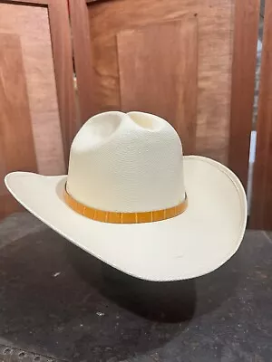 TGH Youth Coated Straw Western Cowboy Hat Size L 53cm 6 5/8 • $9.99
