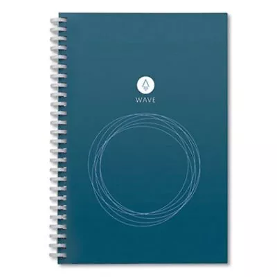 Rocketbook Wave Smt Blue Reusable Notebook; Pen Quadrille (Dot) EA (RKBWAVEKA) • $36.54