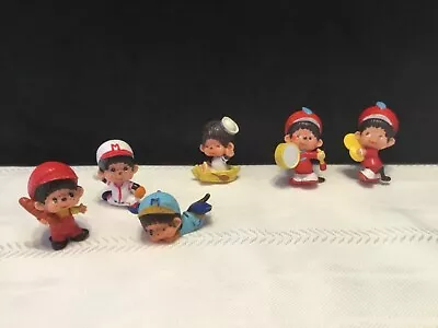 Lot Of 6 Vintage 1979 Monchhichi Monchichi Plastic Figures   (GG71) • $19.99