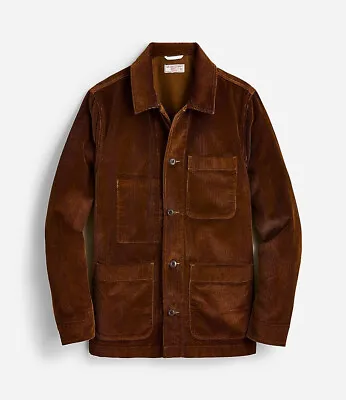 J.Crew Wallace & Barnes Corduroy Chore Jacket Roasted Caramel Large NWT! • $149.99