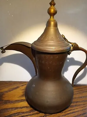 Vintage Brass Teapot With Flip Top Spout • $29.99