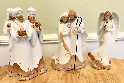 Midwest Of Cannon Falls Nativity Set Christmas 3 Piece Ceramic Large New RARE • $63.50