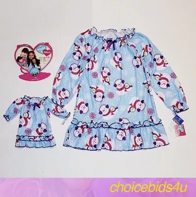 Matching Girl And Doll Nightgown SNOWMAN Pj Set SMALL 6/6X ~ FITS 18  AG Doll • $16.99