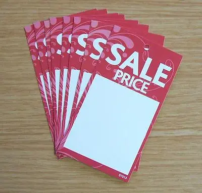 £9.99 • Buy Boutique SALE PRICE TAGS SWING TICKETS X 1000 (ST013 RED)