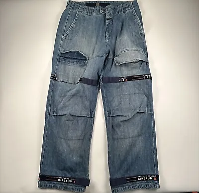 Vintage Marithe Francois Girbaud Jeans Blue Mens 36 Denim Cargo Shuttle Tape Y2K • $100