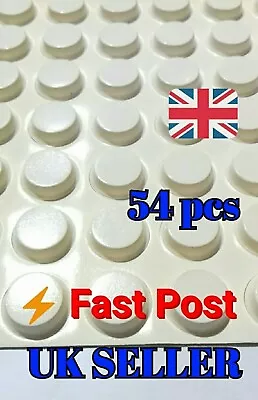 £2.59 • Buy 56 RUBBER FEET Self Adhesive Off White  Bumper Stops, Door Buffer Rubber Pads