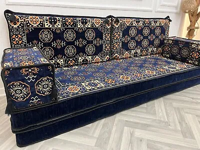 8'' Thick Floor Sofa Couch Bed  Boho Floor Couch Moroccan Home Living Sofa • $550