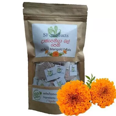 African Calendula Marigold Petal Flower Tea Bags Pure Herbal Lucid Dream Tagetes • $15.43