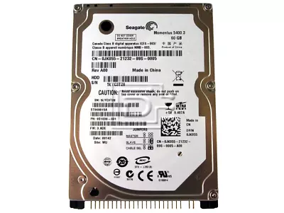 Seagate Momentus  60gb 2.5  Ide Ata/ide Pata Hard Disk Drive Laptop G3 G4 • £24.95