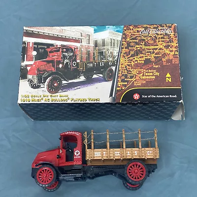 ERTL 1918 Texaco Mack AC Bulldog Flatbed Truck Die Cast Bank New In Box 1:32 • $20